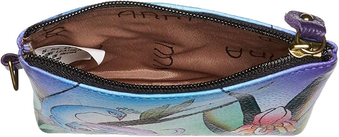 Anna by Anuschka Women's Hand Painted Leather Coin Pouch Purse