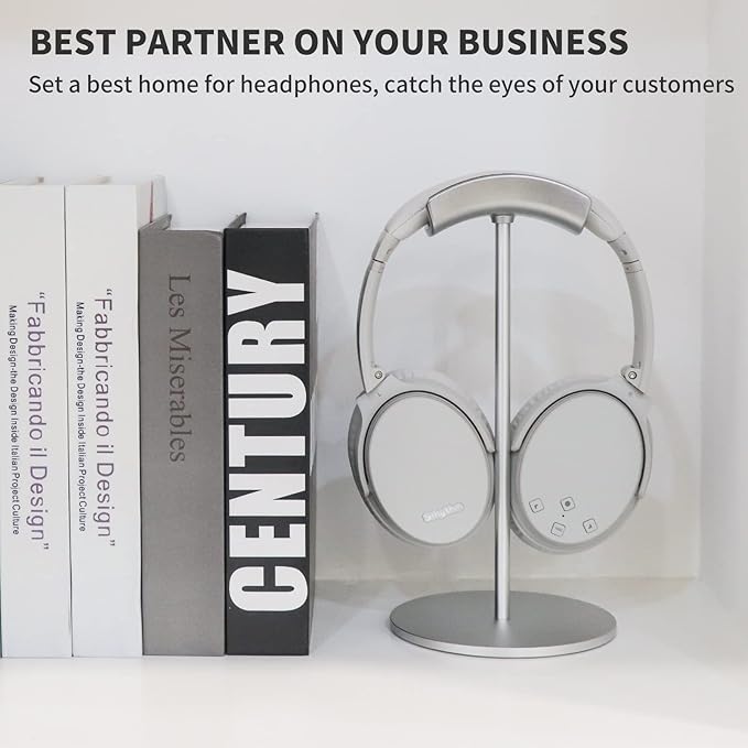 Srhythm Headphone Stand,Metal Headset Holder for Space-Saving and Display