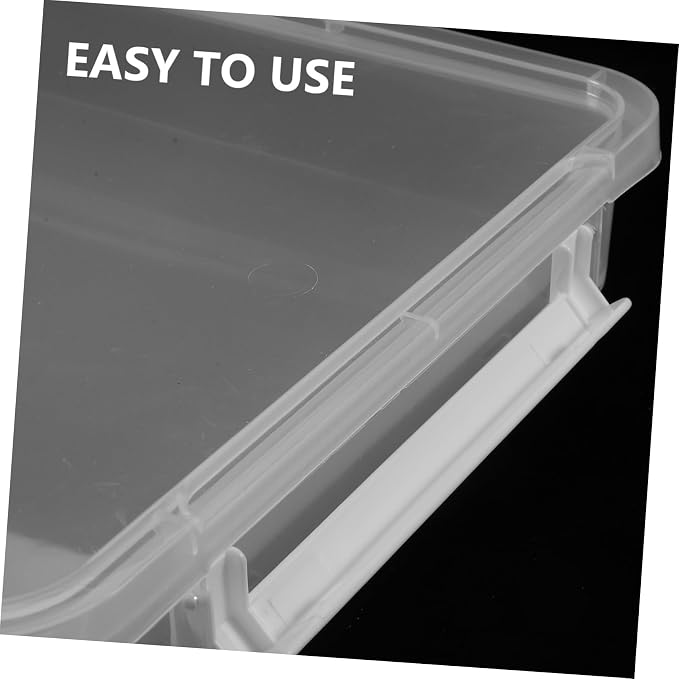 DOITOOL 3Pcs File Storage Box with Lids Stackable Document Organizer for Photos Letters and Office Supplies and Easy to Open Fits Bookshelf Desktop