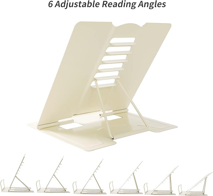 Metal Book Stand Adjustable Book Holder for Reading