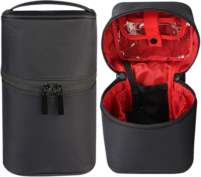 Makeup Bag Travel Cosmetic Bag 7.5x5.5x4.4 Inch Makeup Brush Holder Organizer Cute Portable Artist Toiletry Storage Bag Cosmetics Case for Women