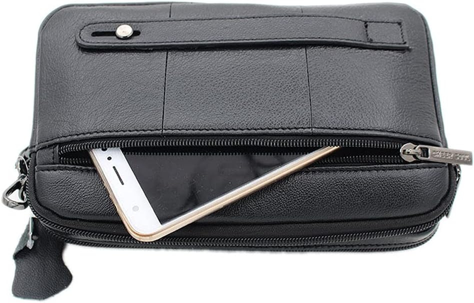 Hebetag Leather Clutch Purse Wallet for Men Organizer Holder Wrist Bag | Organizer, Holder