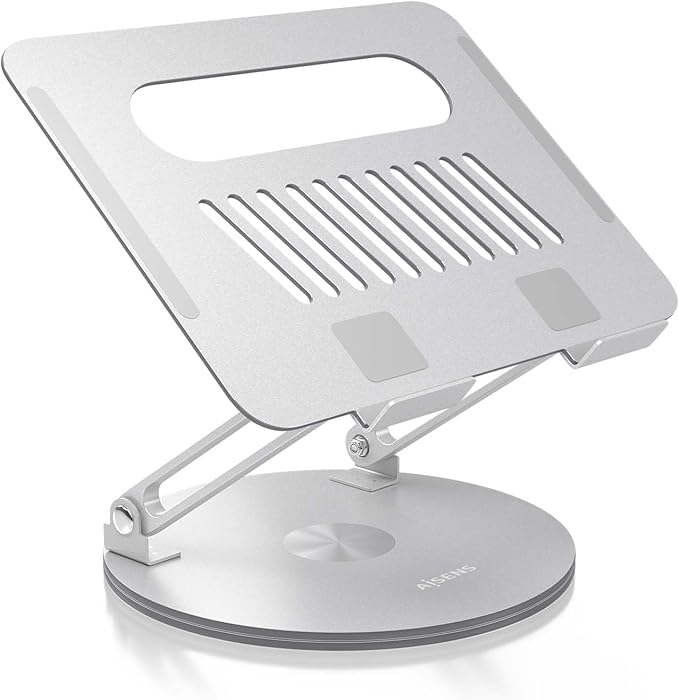 AISENS XL Adjustable Rotating Desktop Stand for Port til Tablet 10 17 Silver