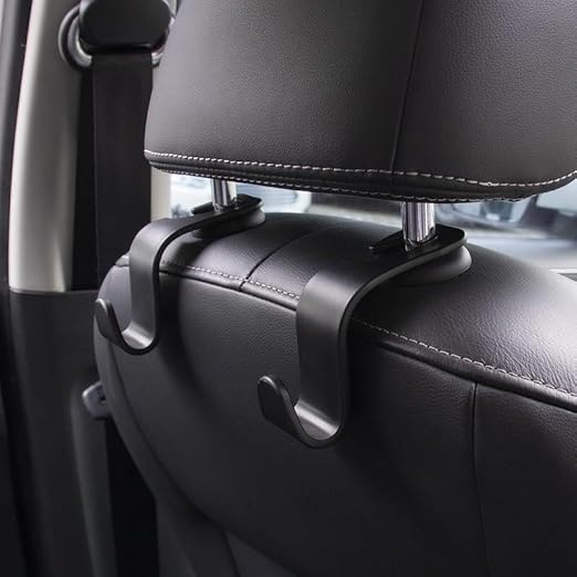 upra Car Trash Can with Lid Leakproof,Bag Hanging Storage Pockets,Adjustable Tissue Holder & Straps Garbage Bin, Portable Auto Trash Bag Holder for Road Trip, Kids, Dog Owners