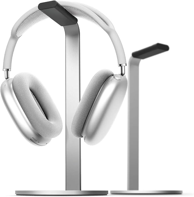 elago® H Stand [Silver] - [Premium Aluminum][Scratch-Free Padding][Perfect Height][Compatible with AirPods Max and All Headphones][Modern Design] Gaming and Audio Headphones