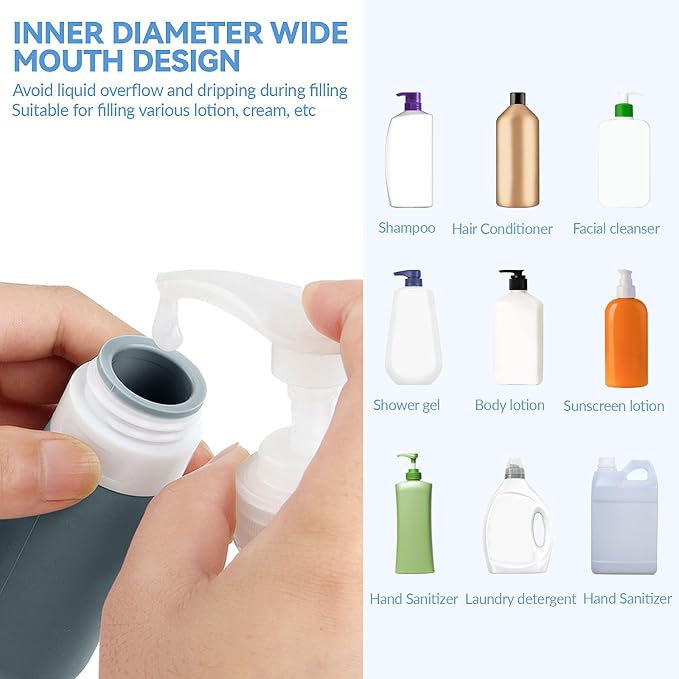 18er Pack Travel Bottles Set - TSA Approved Leak Proof Silicone Squeezable Containers for Toiletries, Conditioner, Shampoo, Lotion & Body Wash Accessories (Black)