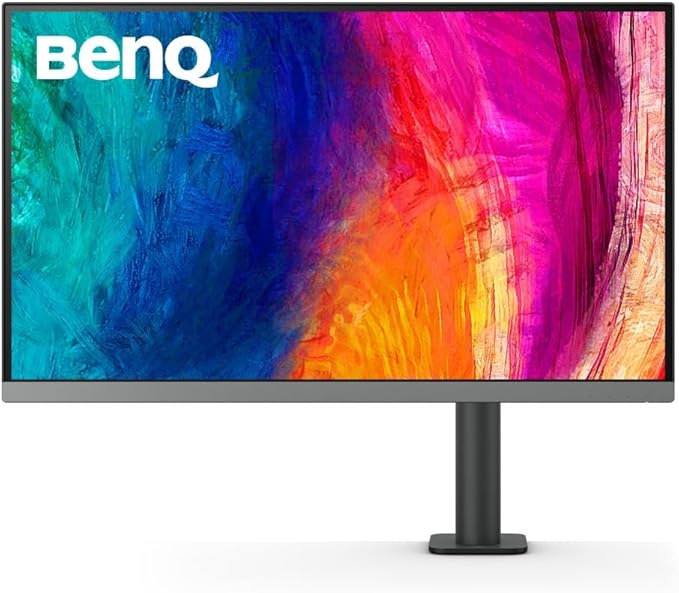 BenQ PD2706UA Ergo Arm Mac-Ready 27" 4K UHD, 95% P3, 99% Rec.709 & sRGB, IPS, Built-in Ergo Arm, ICCSync, Uniformity, Delta E??, Factory-Calibrated, AQCOLOR, Pantone, USB-Hub, USB-C (90W)
