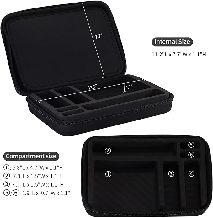 +skin Travel Compact Modern Minimalist Toiletry Bag Hard Shell Case-Waterproof Gym, Bathroom Accessories, Cosmetic, Makeu, Shaving Kit Organizer for Men & Women (Traveler, Black, Compact)