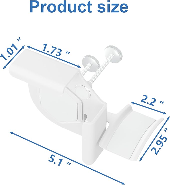 Headphone Holder for Screen, Plastic Headphone Stand, Headset Stand Suitable for AirPods Max, Sony, Bose, Beats and More (White)
