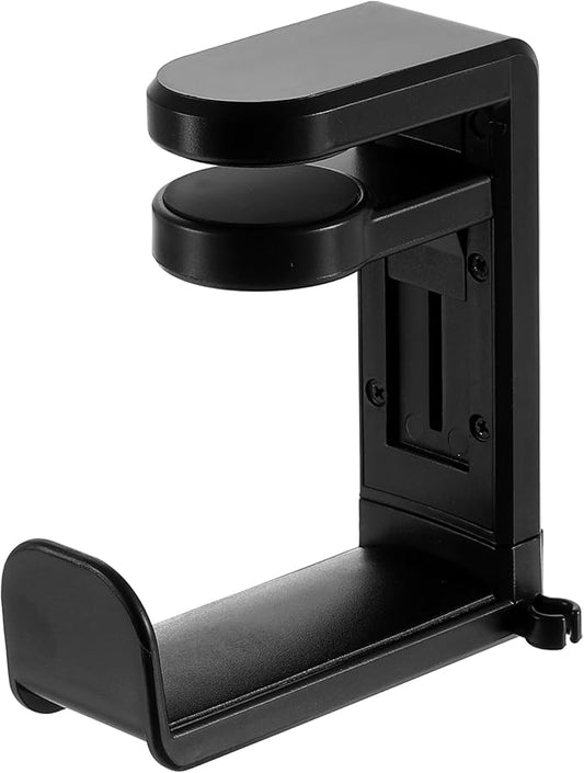 HARFINGTON Headphone Stand Holder 360 Degree Adjustable Clamp Desk Hook Clamp 0.39"-1.65" Clamping Range PC Gaming Headset Stand for Headphone Earphone, Black
