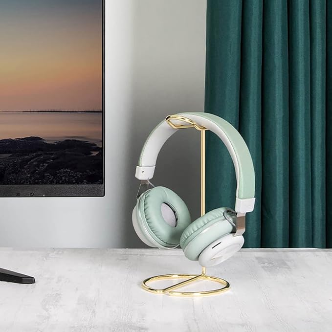 Metal Headphone Stand Desktop Headset Holder Tabletop Earphone Stand Gaming Headphones Rack Music Headphones Hanger for Orgnizing