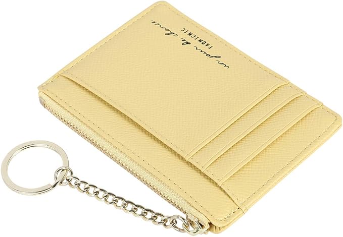Women's 8 Cards Slim Minimalist Card Holder Coin Changes Purse Keychain Front Pocket Wallet | 8 Cards, Slim, Minimalist, Coin Changes, Purse, Keychain
