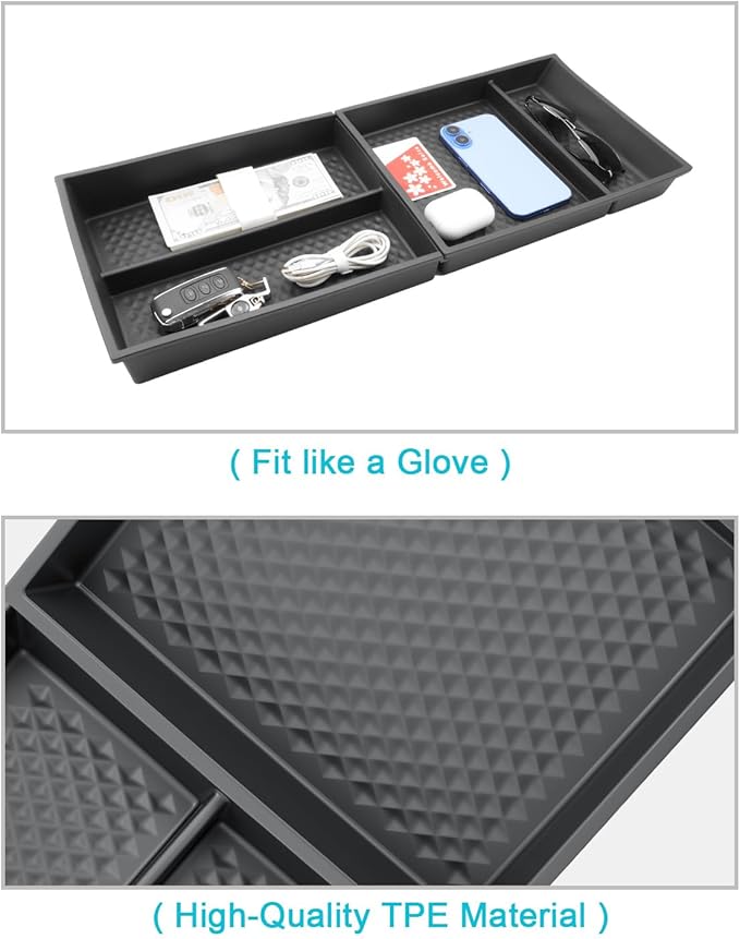 CDEFG 3Pcs for 2025 2026 Murano Center Console Organizer for 2025 2026 Murano Accessories Middle Console & Lower Console Organizer Tray Armrest Storage Box