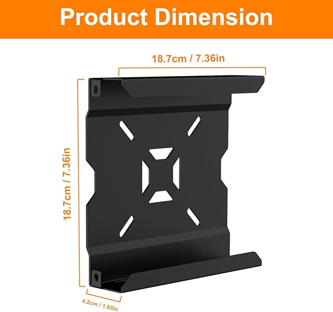 Mount for Lenovo Mini PC Wall VESA and Under Desk Mount for Lenovo ThinkCentre M600 M700 M710Q M715q M720Q M73 M800z M900 M910Q Tiny Desktops Mounting Bracket