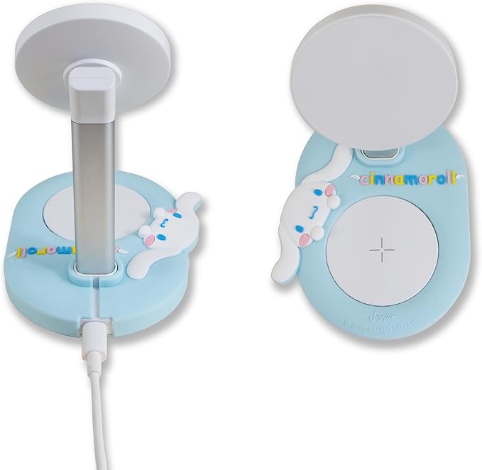 Sonix x Sanrio MagSafe Compatible 2-in-1 Charger Stand, Magnetic Wireless Charging Station for iPhone 17/16/15/14/13/12, AirPods Pro w/USB-C Cable | Cinnamoroll