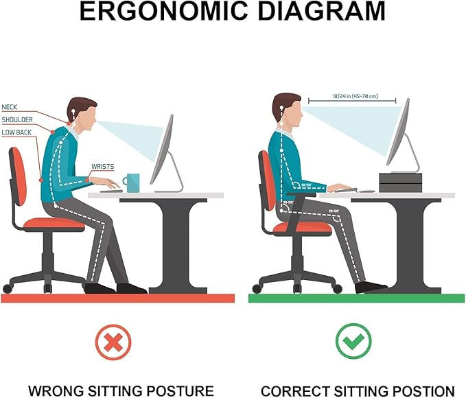 Egchi Acrylic Monitor Stand, 2 Tiers Computer Monitor Riser(20x8x5.5 Inch), Monitor Riser/Computer Stand for Home,Office,Business,PC Desk Stand for Keyboard Storage& Multi-Media Laptop Printer Screen