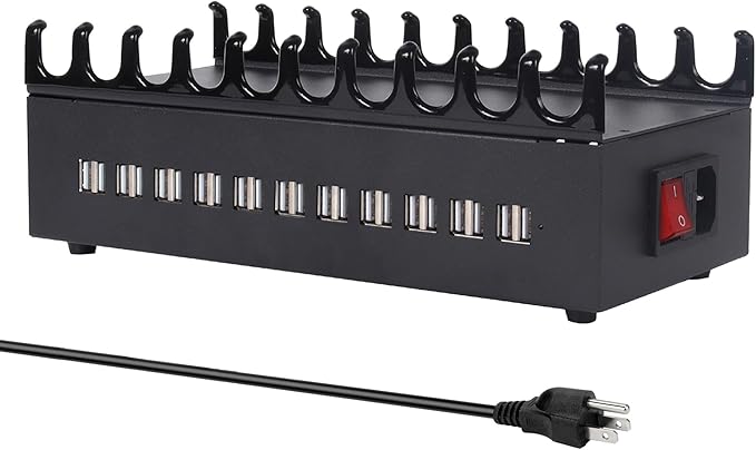 300W USB Charging Station, 22-Port Desktop Fast Charger Station for Multiple Devices, Organizer Charging Dock with Intelligent Protection for iPhone, iPad, Tablets and More