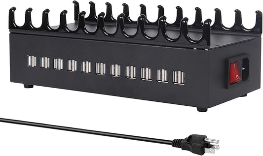 300W USB Charging Station, 22-Port Desktop Fast Charger Station for Multiple Devices, Organizer Charging Dock with Intelligent Protection for iPhone, iPad, Tablets and More