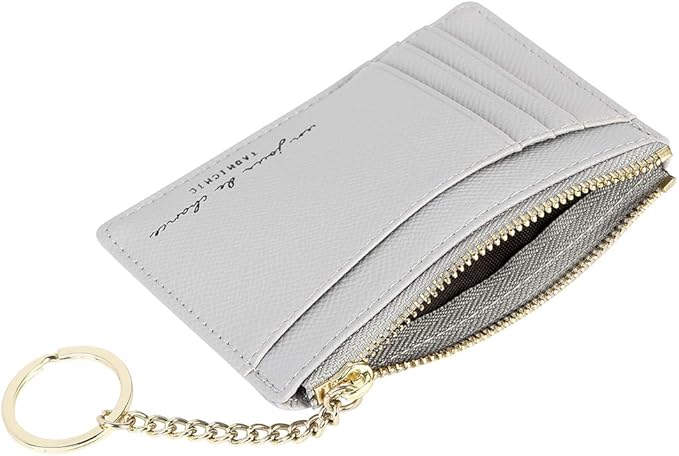 Women's 8 Cards Slim Minimalist Card Holder Coin Changes Purse Keychain Front Pocket Wallet | 8 Cards, Slim, Minimalist, Coin Changes, Purse, Keychain