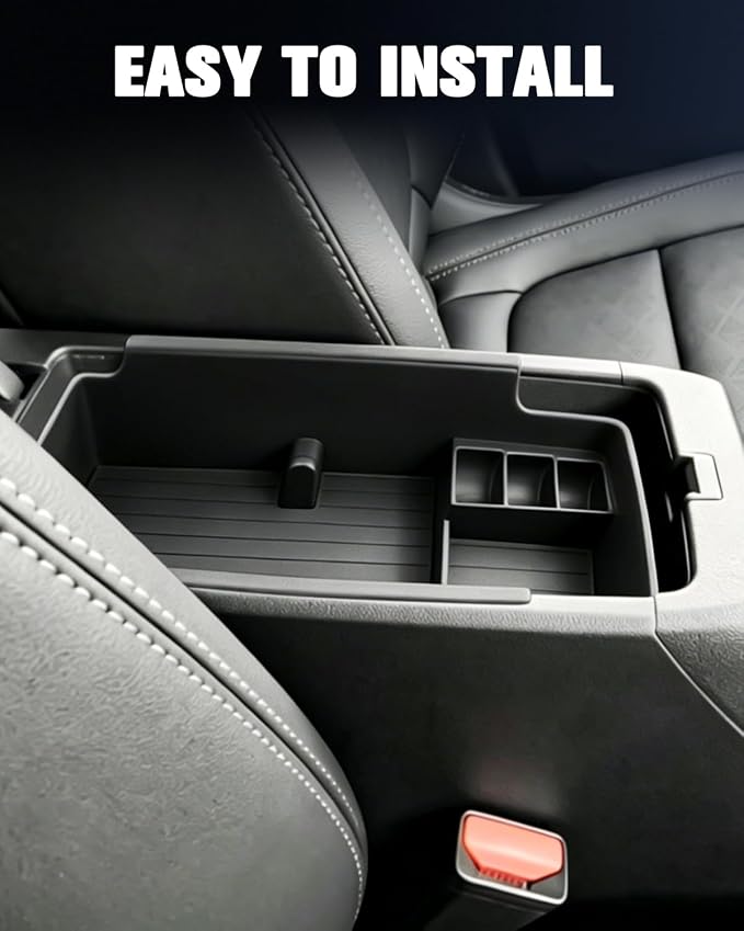 YEE PIN 2027 Chevy Bolt Center Console Tray Armrest Tray Organizer for 2027 Chevy Bolt LT/RS Middle Console Storage Center Console Insert Tray Arm Rest Organizer for 2027 Chevy Bolt Accessories