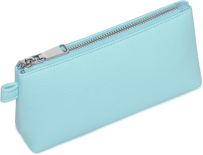 PU Leather Makeup Simple and Convenient Handbag Small Exquisite Storage Bag (PU/Clear Water Blue)
