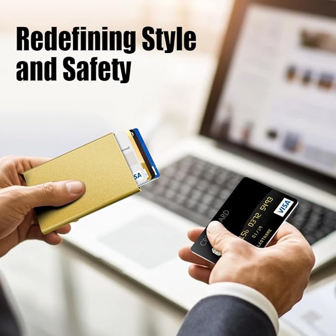 FurArt Slim Minimalist Wallet, Front Pocket Wallets, RFID Blocking, Credit Card Holder for Men
