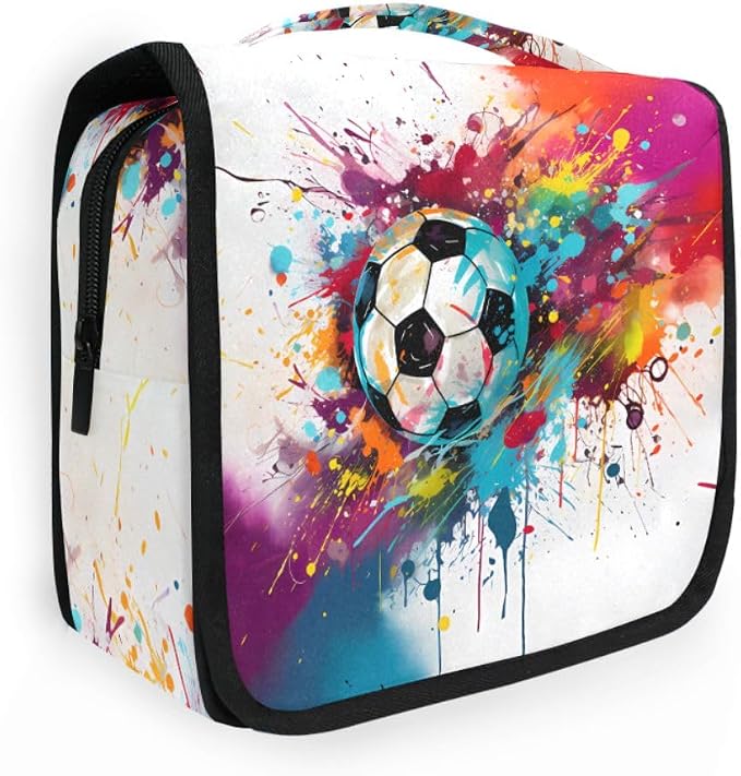 senya Hanging Travel Toiletry Bag 1159 Football Soccer Kit Makeup Case Cosmetics Organizer for Men Women