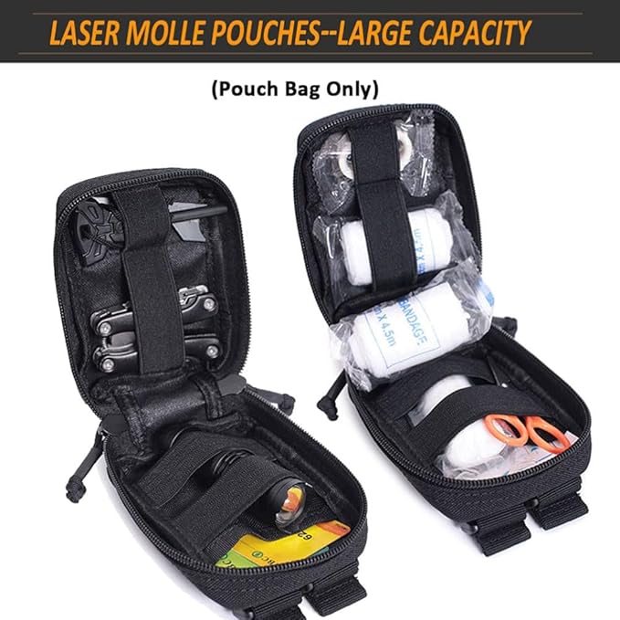 Mini Tactical Molle EDC Belt Admin Pouches Compact Tool Utility Waist Pouches