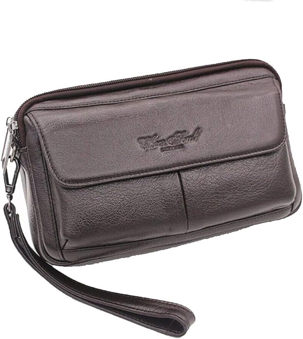 Hebetag Leather Clutch Purse Wallet for Men Organizer Holder Wrist Bag | Organizer, Holder