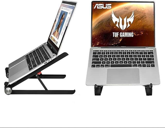 Portable Laptop Stand for Asus TUF Gaming A17 A18 A15 A16 A14 F15 F16 F17 Dash 15 F15 14-18 inch Gaming Laptop.Laptop Stand for Desk,Made of Reinforced Nylon, 304 Stainless Steel and Silicone.Black
