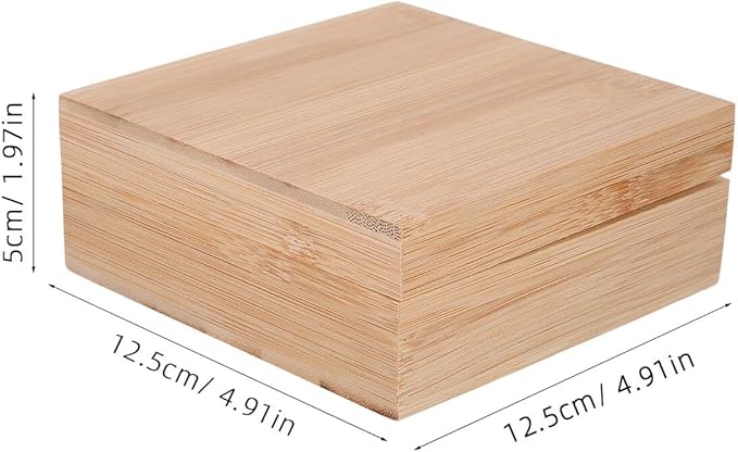 Wooden Desktop Organizer Box with Lid Elegant Minimalist Storage for Home Office Stationery and Items Neat Wooden Storage Bin for Desk and Countertop