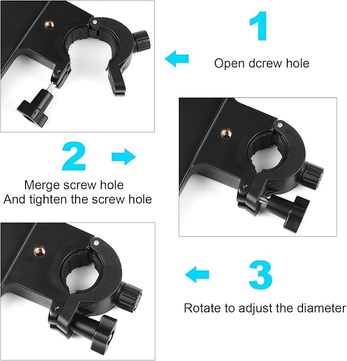 Mr.Power Microphone Stand Plastic Tray with Phone Holder, Mic Stand Clamp-On Rack Tray Holder for Most Mic Stands, for Stage, Live Streaming, Concert Performance, Karaoke (10.6" x 8") (Large)