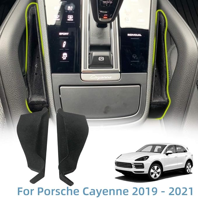 Vesul Front Row Armrest Box Storage Tray Compatible with Porsche Cayenne 2019-2025 Phone Container Armrest Organizer Handle Pocket ABS Tray Insert