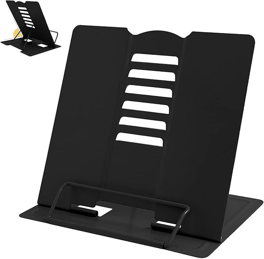 Camelmother Metal Book Holder Adjustable Book Stand for Reading