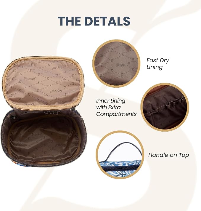 Signare Womens Vanity Bag/Toiletry Case/Make-Up Case, Available in 14 Designs