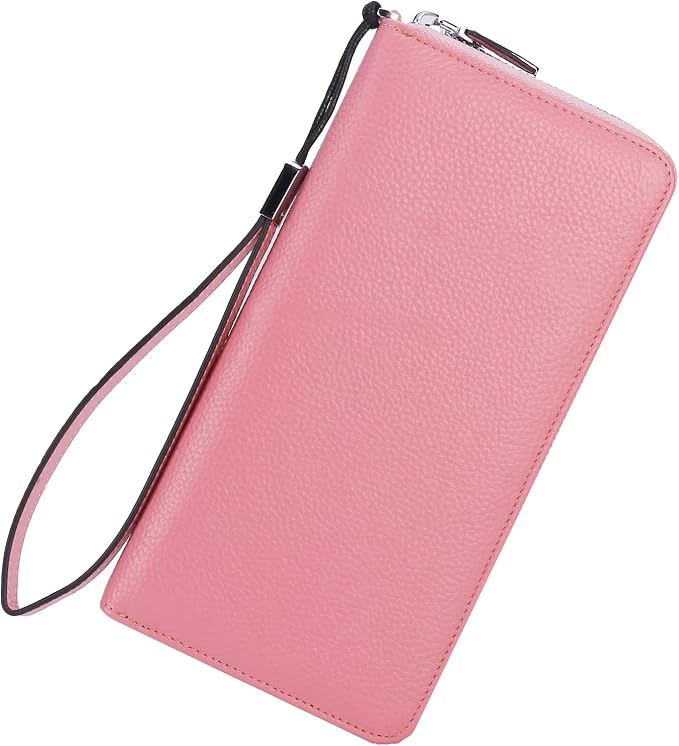 Lavemi Small Compact Women Wallet RFID Blocking Genuine Leather Bifold Purse with ID Windows