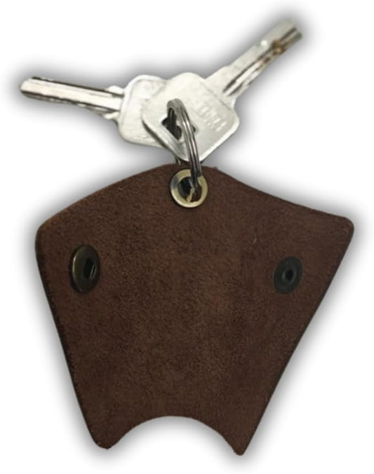 Full Grain Leather Key Wrap – Silent Keychain Organizer with Snap Closure, Key Ring Cover & Pocket-Friendly Sleeve – Handmade Key Holder for Men, Stylish & Durable EDC Accessory