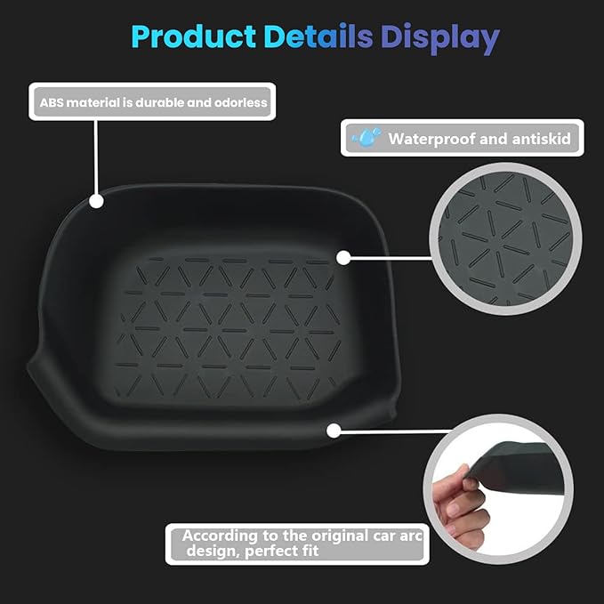 for RAV4 Driver Storage Box Organizer Mat Driver's Interior Insert Tray Center Console Organizer Tray Compatible with Toyota RAV4 2022 Accessories 2021 2020 2019 - Non-Slip Anti-Dust