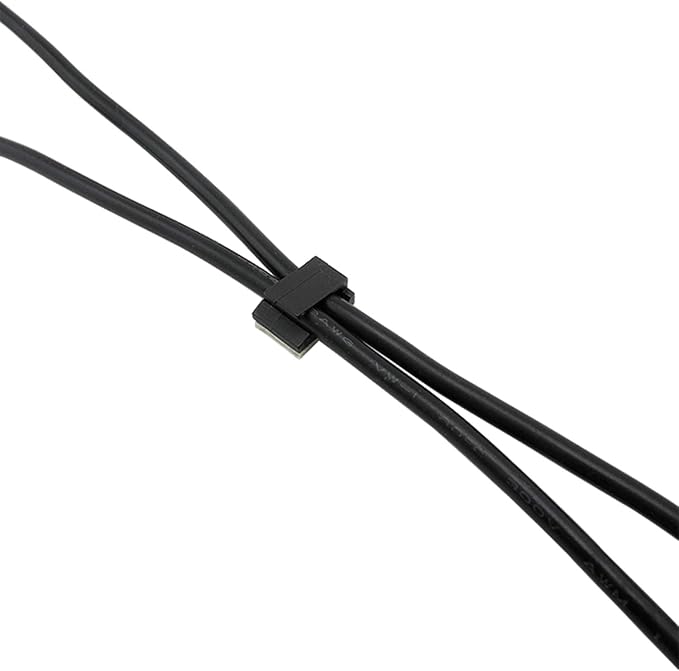 Mini Self Adhesive Car Cable Ties Mounts Holder Adhesive Car Charging Cable Clips Camera/GPS Power Cord Wire Management Used with Car/Motor/Office/Home(20PCS)