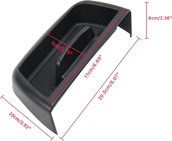 Carwiner Center Console Dash Storage Tray for 2021-2024 Ford Bronco Sport CX430 Console Dashboard Organizer with Cellphone Holder Storage Box Insert Accessories