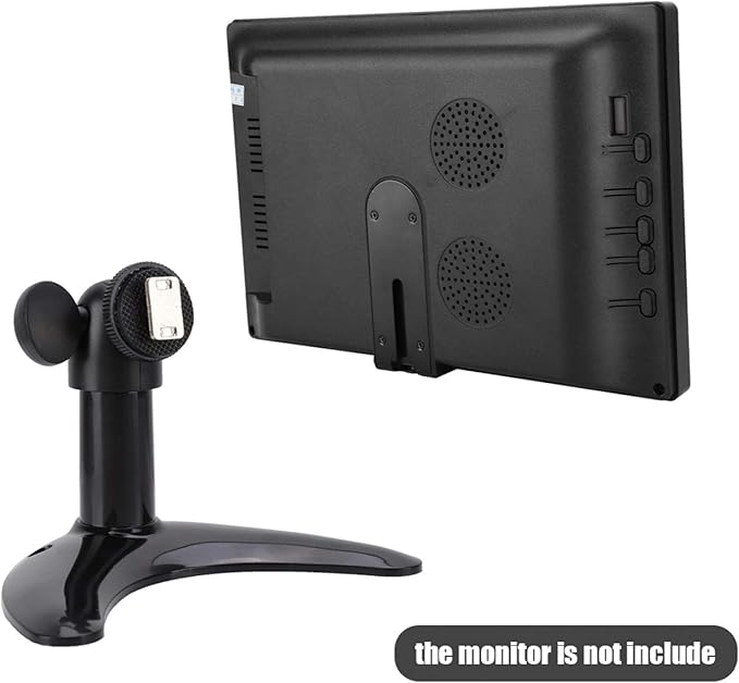 Monitor Stand,Universal 7-11.6inch Desktop Computer Monitor Holder,LCD Desk Mount,ABS Metal PC Monitor Arm Mount,Light Weight,Easy to Carry,Black