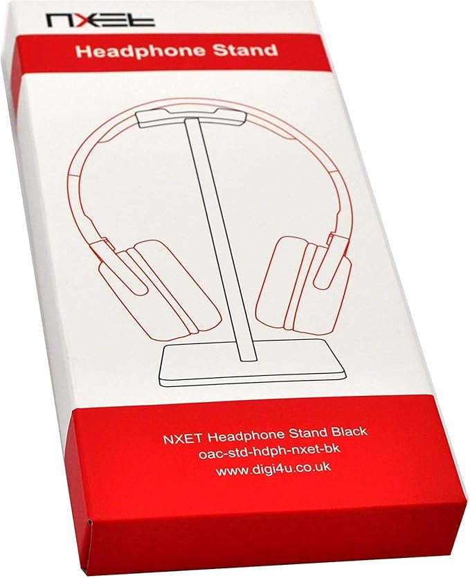 Headphone Stand, Universal Aluminum Holder Showing Display Hanger for HyperX Cloud II Gaming Headset, Microsoft Xbox One Chat, Turtle Beach Recon, Sony Headset 2.0 and More