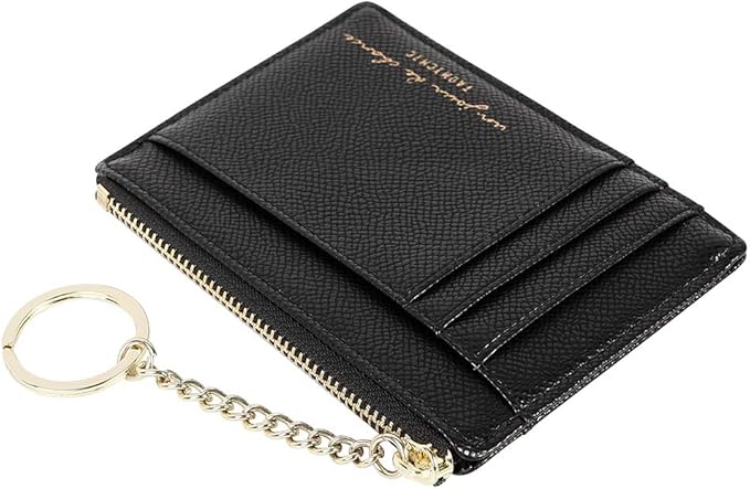 Women's 8 Cards Slim Minimalist Card Holder Coin Changes Purse Keychain Front Pocket Wallet | 8 Cards, Slim, Minimalist, Coin Changes, Purse, Keychain