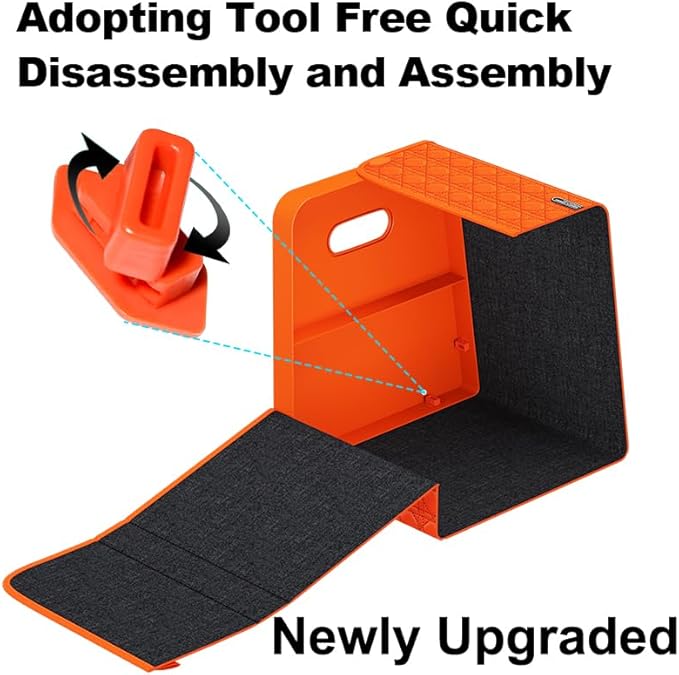 Aiuwo Trunk Organizer for Car,Car Trunk Organizer and Storage for SUV,Truck,MPV Collapsible Multi Compartment Extra Large capacity and Adjustable (Red, Large)