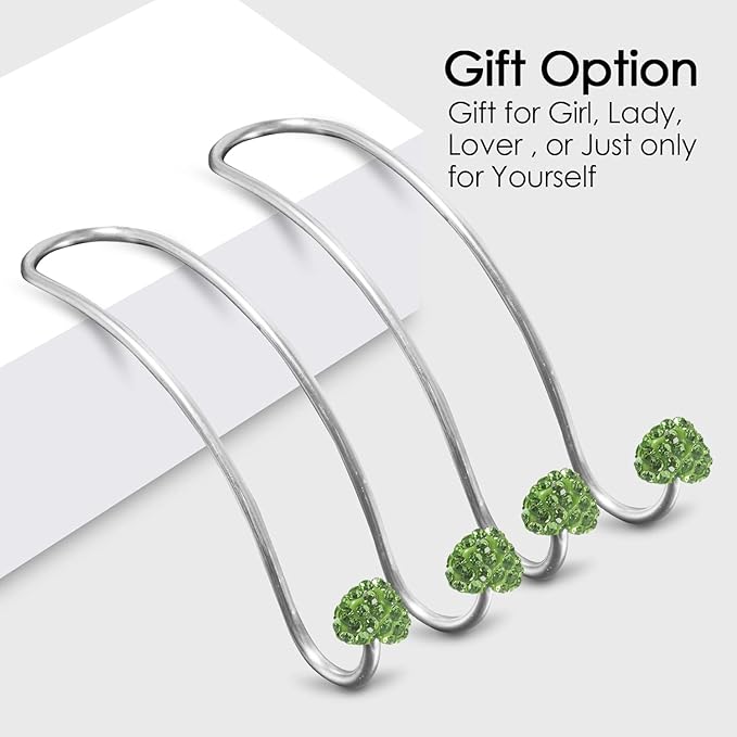 Guoord Auto Hooks Decorations - 2 Pcs Heart-Shaped Purse Hook Hangers, Car Hangers with Durable Backseat Holder, Storage Universal for SUV Truck Vehicle (Green)