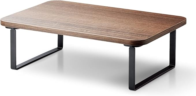 Elecom PCA-DPSW3812TK Monitor Stand, Monitor Stand, Display Stand, Height 4.7 inches (12 cm), Load Capacity: 22.0 lbs (10 kg), Width 15.0 inches (38 cm) x Depth 10.2 inches (26 cm), Teak Tone