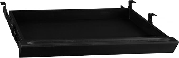 Bush Business Furniture Universal Pencil Drawer in Black, Small Office Supply Storage, Desk Attachment for Home or Professional Workstation