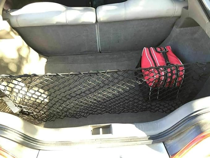 Rear Trunk Organizer Cargo Net for Acura RSX 2002–2006 – Envelope Style Cargo Net for Coupe–Premium Mesh Elastic Car Trunk Organizer Vehicle Carrier Storage – Compatible with Acura RSX