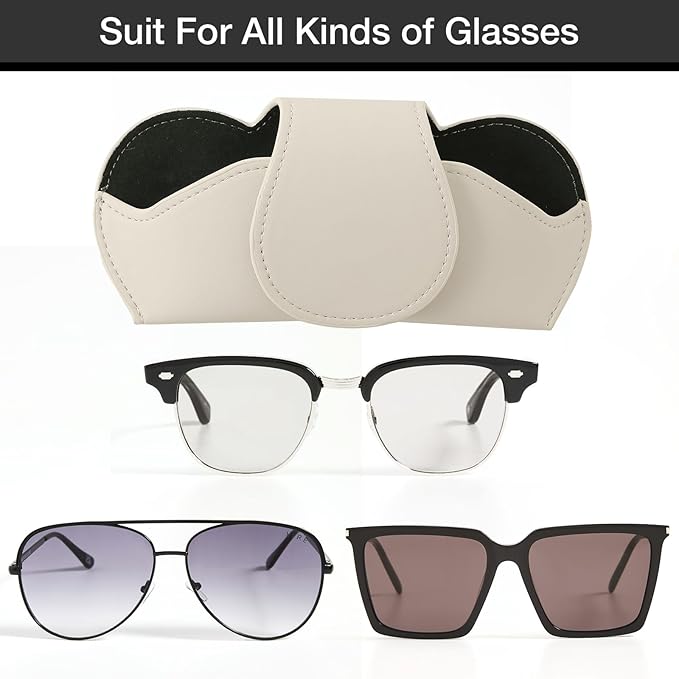 KINIVA Sunglass Clip & Holder, Magnetic Glasses Case for Car Organizer