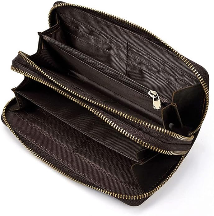 Hebetag Leather Clutch Purse Wallet for Men Organizer Holder Wrist Bag | Organizer, Holder